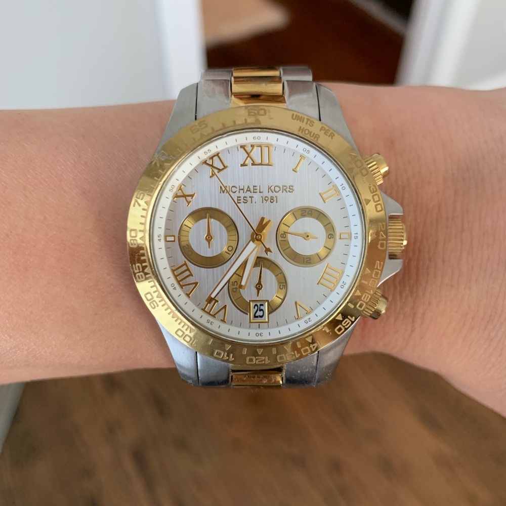 Micheal Kors Gold and Silver Watch